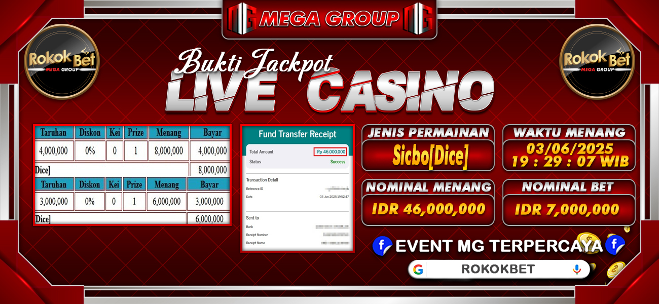 Bukti JP situs Rokokbet hari Rabu, 04 Juni 2025